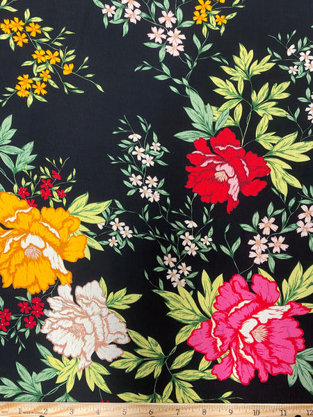 RV-7905W FLORAL PRINT VISCOSE CREPE. ITALY