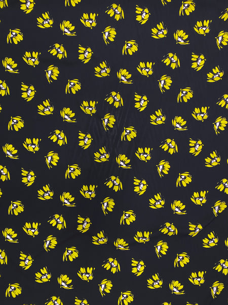 RV-7824W DESIGNER DAISY PRINT VISCOSE CHALLIS. THE KOOPLES. ITALY