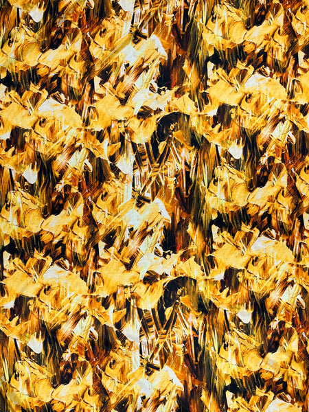 S-7938W-A ABSTRACT BRUSH STROKE PRINT SILK VISCOSE . ITALY