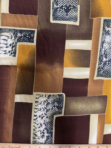 RV-7902W-B  CUBIST ART RAYON VISCOSE. ITALY