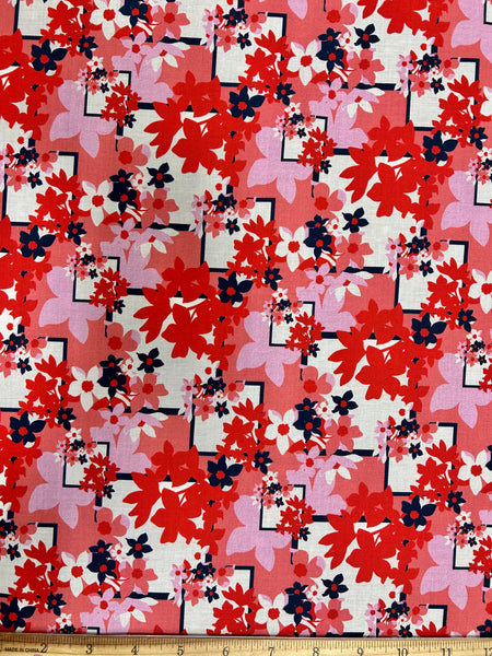 CP-9034W FLORAL PRINT COTTON LAWN. ITALY.