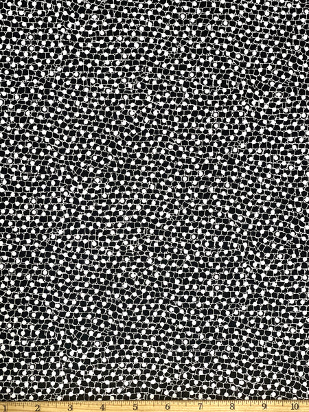 CP-9028W-B  SMALL DOT PRINT STRETCH COTTON TWILL. ITALY.
