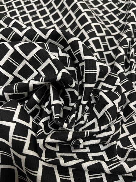 CP-9029W SQUARE PRINT STRETCH COTTON TWILL. ITALY.