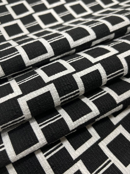 CP-9029W SQUARE PRINT STRETCH COTTON TWILL. ITALY.