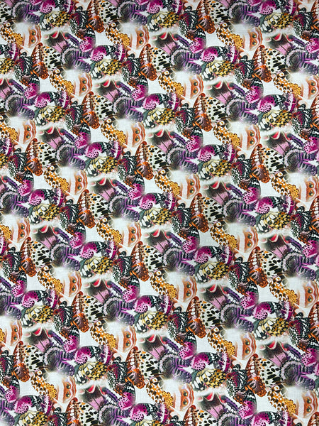 CP-9039W-A BUTTERFLY PRINT COTTON LAWN. ITALY