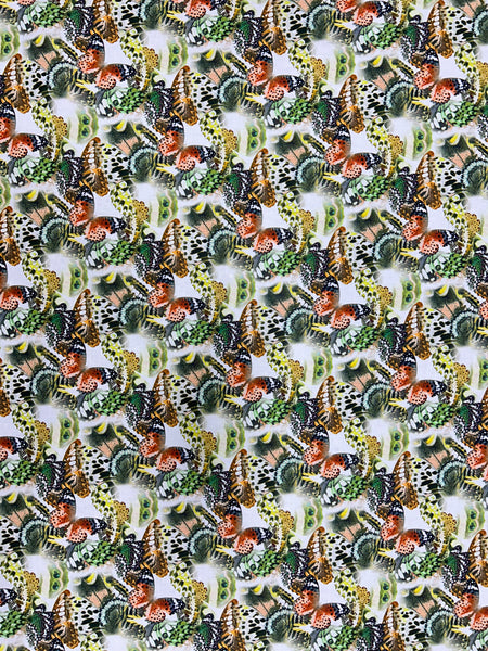 CP-9039W-B BUTTERFLY PRINT COTTON LAWN. ITALY