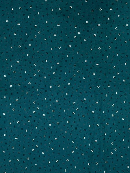 CP-7962W  DESIGNER LETTER PRINT COTTON POPLIN. I CODE. ITALY