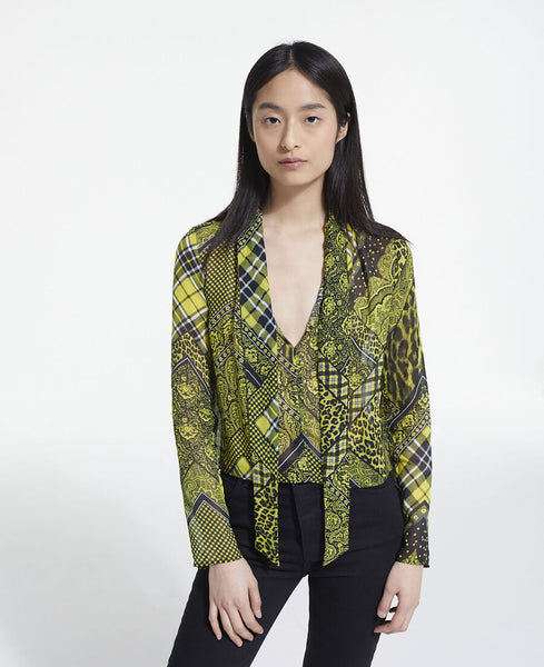 RV-7894W BANDANA PATCHWORK LOOK PRINT ECOVERO TWILL. THE KOOPLES. ITALY