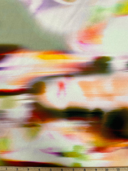SCK-7857W MARINA RINALDI ABSTRACT PRINT NEOPRENE PONTE. ITALY