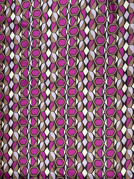 S-9054W GEO PRINT SILK TWILL. ITALY