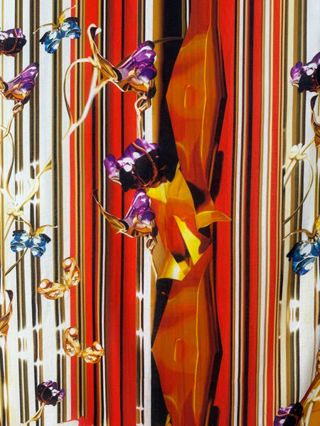 MK-2001 “GEM ENCHANTMENT" - MARY KATRANTZOU DIGITAL PRINT CASHMERE MODAL SCARF. MADE IN ITALY