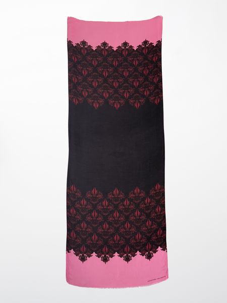 DS-1035 “GOTHICA" - JONATHAN SAUNDERS DIGITAL PRINT CASHMERE MODAL SCARF. MADE IN ITALY