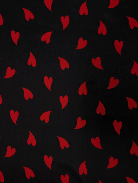 RV-9040W HEART PRINT VISCOSE CREPE. ITALY.