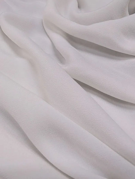 RV-9045W BRIGHT WHITE LIGHTWEIGHT VISCOSE CREPE HAND. ITALY.