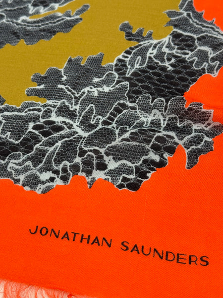 DS-1034 “SPICED ELEGANCE" - JONATHAN SAUNDERS DIGITAL PRINT CASHMERE MODAL SCARF. MADE IN ITALY