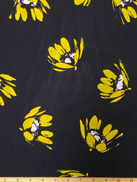 RV-7824W DESIGNER DAISY PRINT VISCOSE CHALLIS. THE KOOPLES. ITALY
