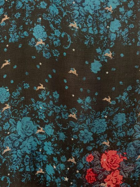 VL-7007 “WONDERLAND" - VASSILISA DIGITAL PRINT CASHMERE MODAL SCARF. MADE IN ITALY