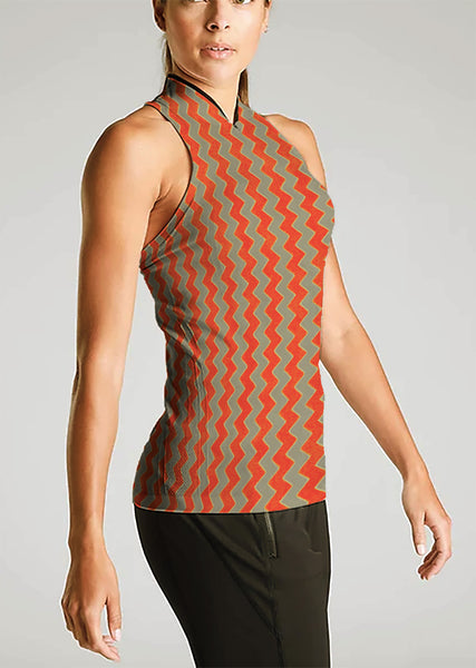 AWF-7464W-A ZIGZAG DESIGN ACTIVEWEAR KNIT. FRANCE