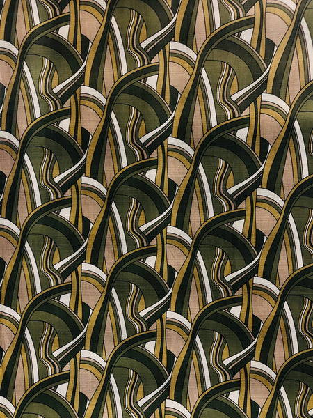 BFS-113 ABSTRACT PRINT FINE TEXTURE POLY SUITING. FRANCE