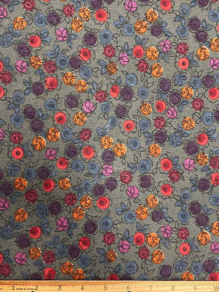 BFS-120 DITZY FLORAL PRINT VISCOSE KNIT. FRANCE
