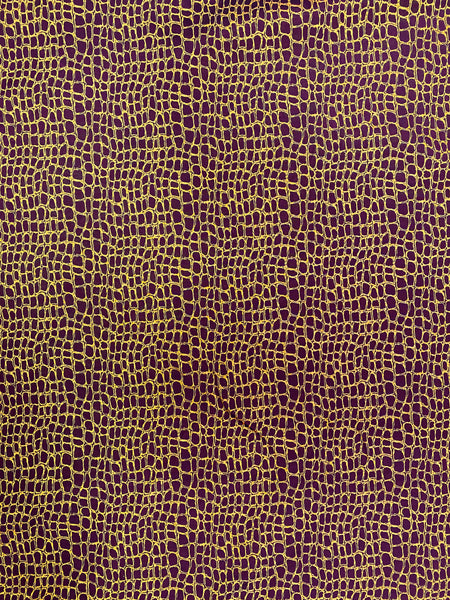 MB-7619W-B DOUBLE-FACED IRIDESCENT ALLIAGTOR DESIGN JACQUARD. ITALY