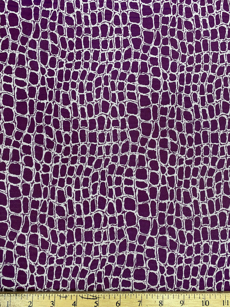 MB-7619W-A DOUBLE-FACED ALLIAGTOR DESIGN JACQUARD. ITALY