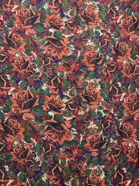 WC-7426W-B REVERSIBLE DIGITAL FLORAL PRINT WOOL COATING. ITALY