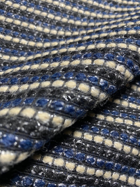 WC-7422W CHANEL LOOK WOOL METALLIC BOUCLE COATING. ITALY