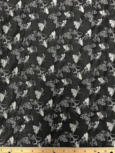 MB-7303W THE MONARCH BUTTERFLY METALLIC JACQUARD. FRANCE