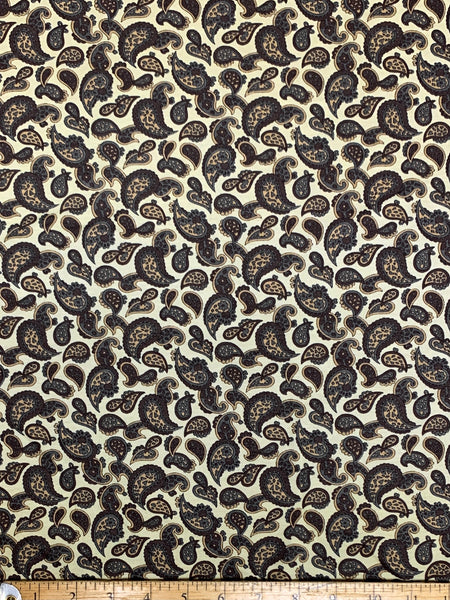 RVK-1797W-A PAISLEY PRINT VISCOSE KNIT. FRANCE - Elliott Berman Textiles