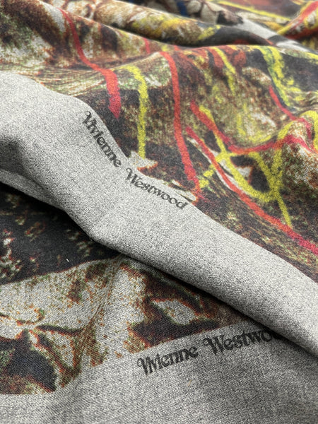 WS-7721W VIVIENNE WESTWOOD SIGNATURE PRINT VIRGIN WOOL/CASHMERE. ITALY