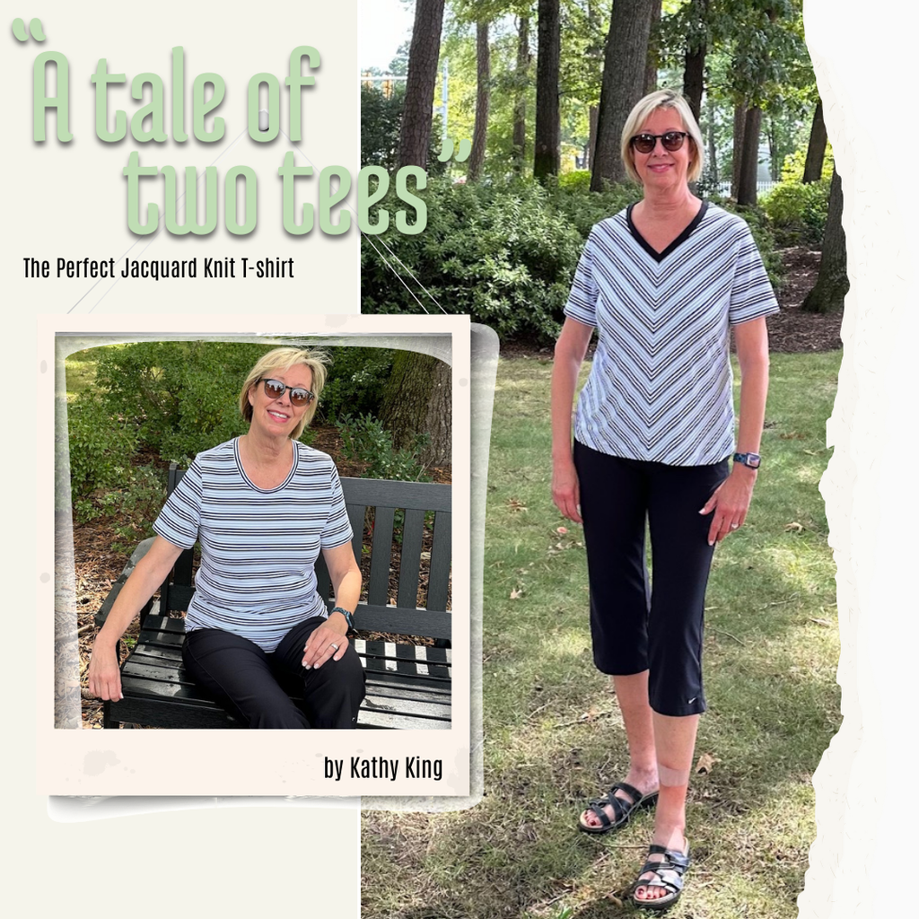 "The perfect T-shirt Jacquard Knit" by Kathy King