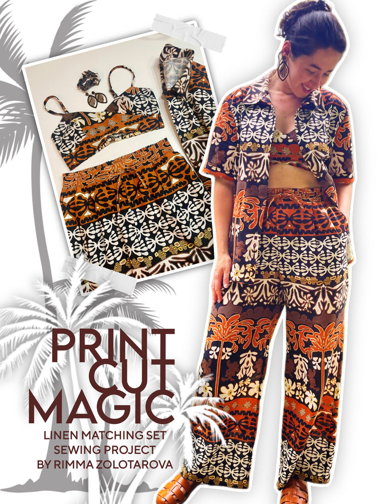 Print, Cut, Magic | Linen Matching Set Sewing Project by Rimma Zolotarova