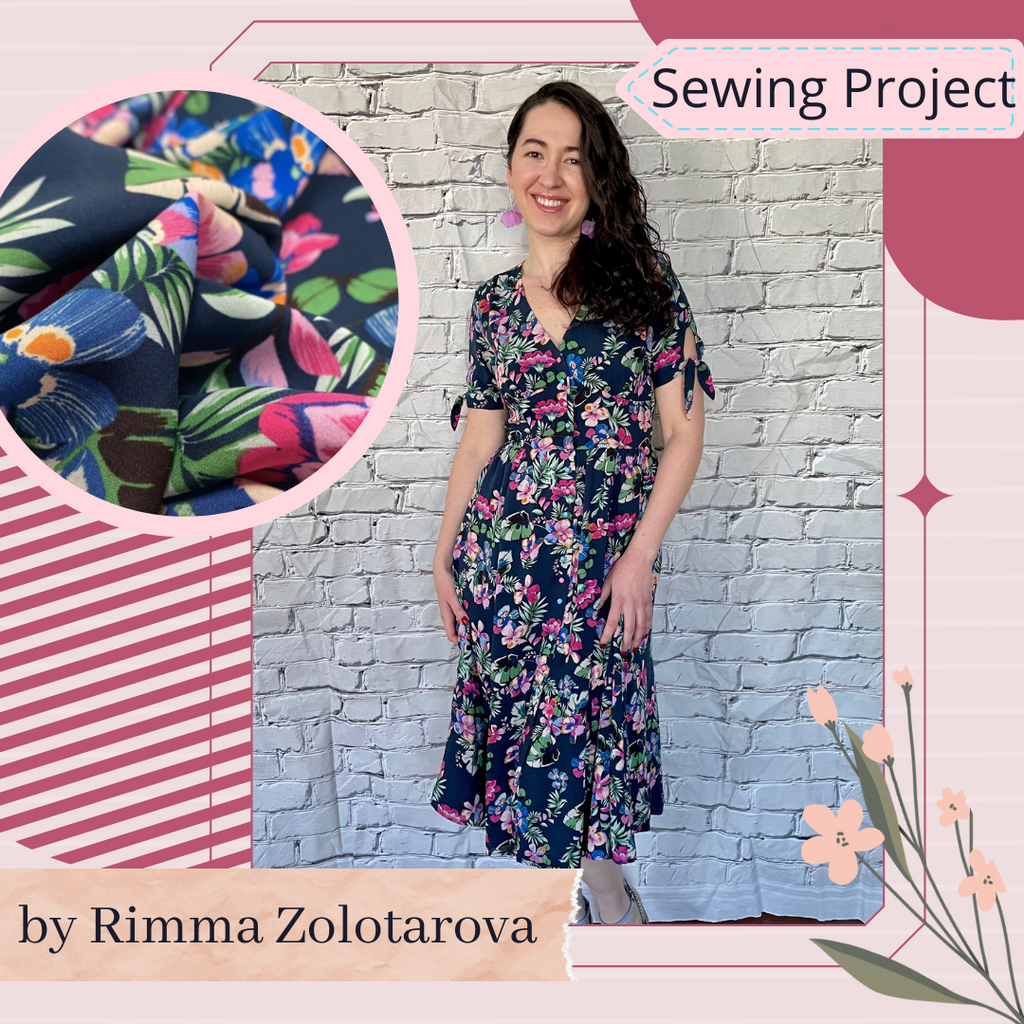 Sewing Project by Rimma Zolotarova - A Buttoned Front Dress "McCall's 7974"