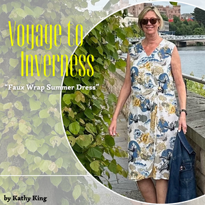“Faux Wrap Summer Dress” by Kathy King