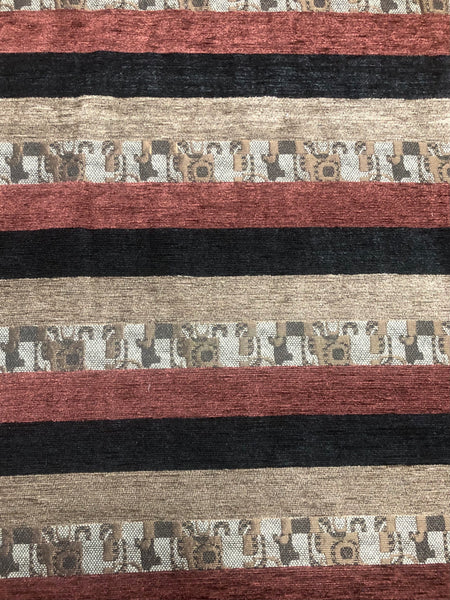 BFS-225 STRIPED CHENILLE JACQUARD. FRANCE.