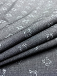 CD-9094W RVERSIBLE IRIDESCENT PRINTED COTTON CHAMBRAY POPLIN.