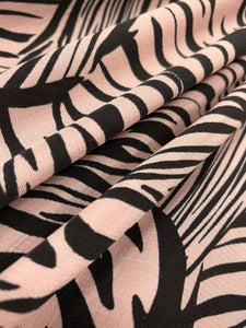 BFS-219 ZEBRA PRINT VISCOSE CREPE. FRANCE.