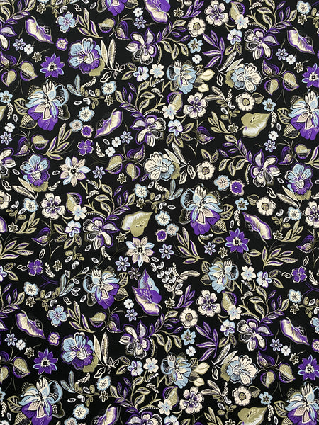 BFS-207 FLORAL PRINT VISCOSE CREPE. GERMANY.