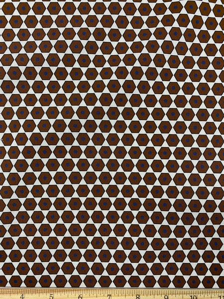 CP-9123W HONEYCOMB DROP DOT PRINT COTTON POPLIN. ITALY