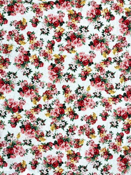 CP-7948W VICTORIAN ROSE PRINT SWISS COTTON. ITALY