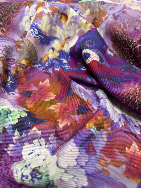 CP-9125W FLORAL PRINT COTTON FAILLE. ITALY