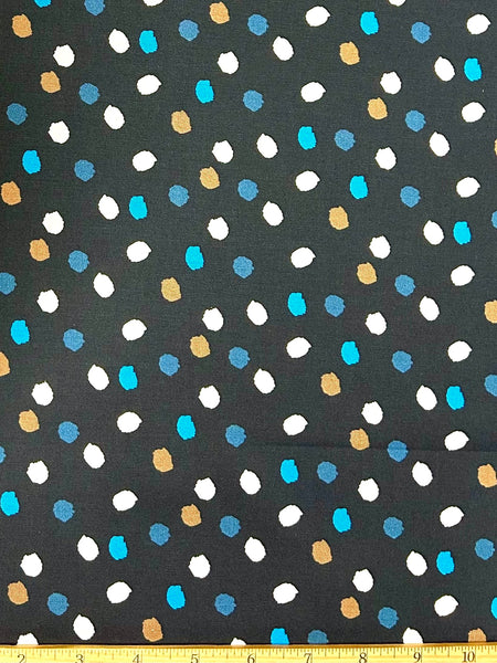 CP-8029W POLKA DOTS STRETCH COTTON TWILL. ITALY