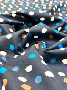 CP-8029W POLKA DOTS STRETCH COTTON TWILL. ITALY