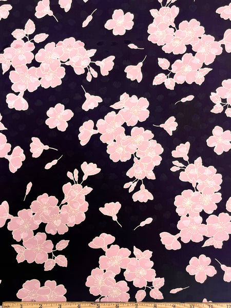 RV-9078W DESIGNER SAKURA BLOSSOM VISCOSE SATIN JACQUARD. THE KOOPLES. ITALY