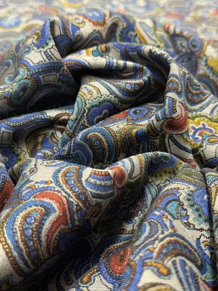 CP-8038W PAISLEY PRINT COTTON CHAMBRAY. LEGGIUNO. ITALY