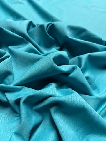 CK-9135W DESIGNER TURQUOISE COTTON JERSEY KNIT. GUCCI. ITALY