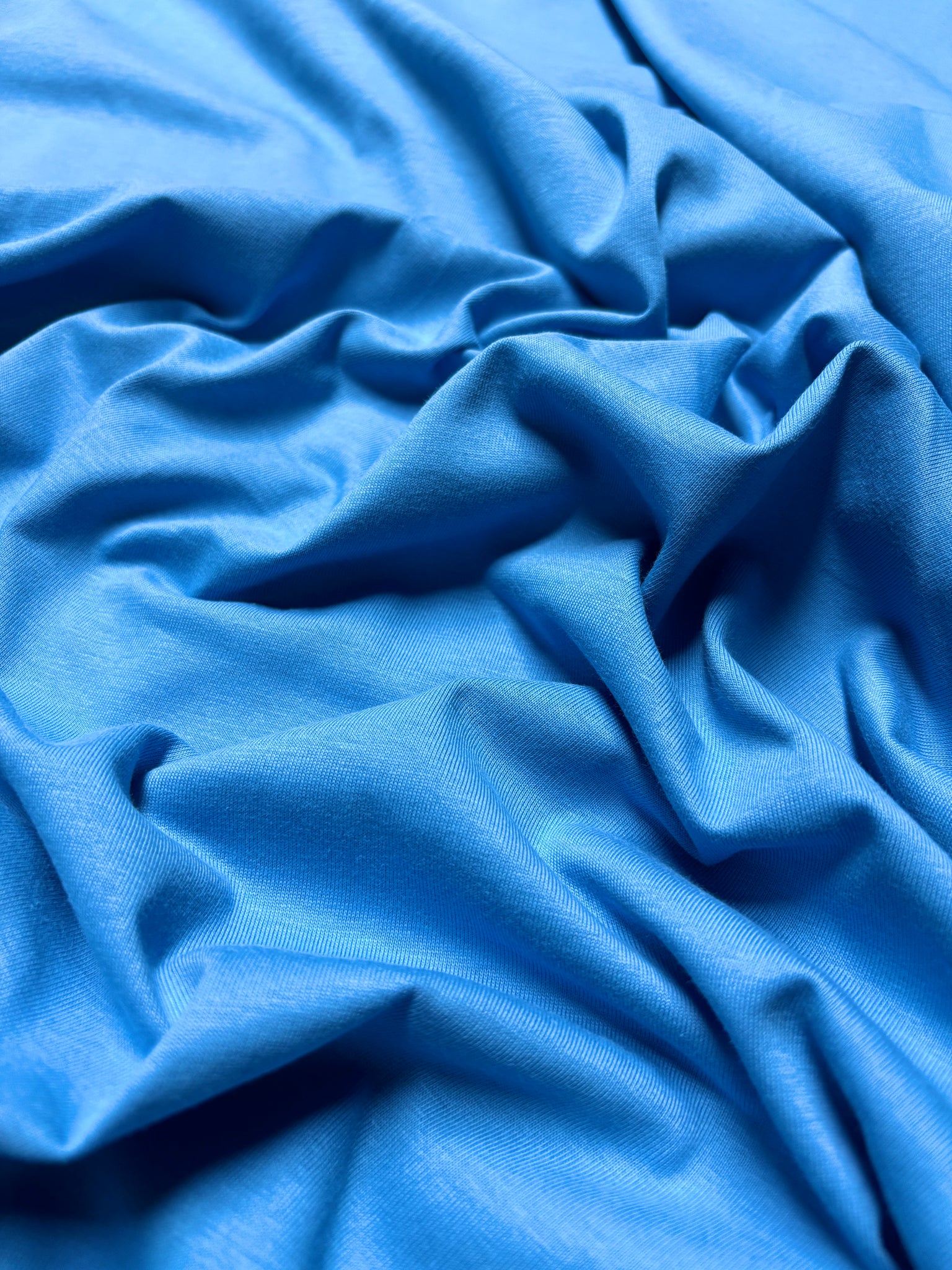 CK-9133W DESIGNER SKY BLUE COTTON JERSEY KNIT. GUCCI. ITALY