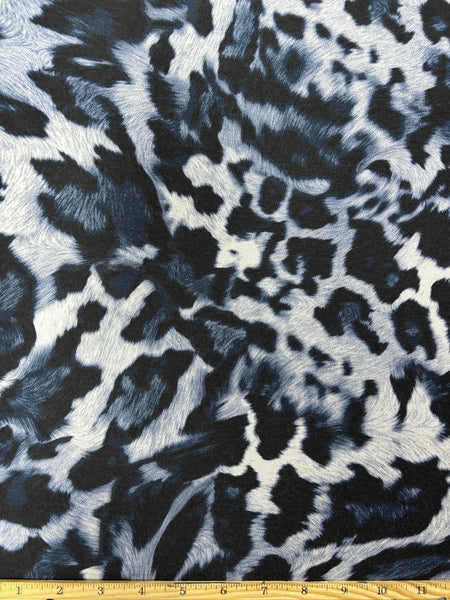 RVK-9148W ANIMAL HOUNDSTOOTH PRINT VISCOSE LCRA KNIT. ITALY