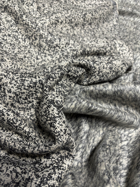 WC-9149W DESIGNER DOUBLE-FACED BRUSHED CASHMERE VIRGIN WOOL COATING. DIOR. ITALY.